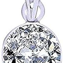 Original Certified 5.25/7.25/9.25 Ratti Zircon (American Diamond) Silver Pendant for Men and Women-image-11