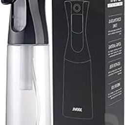 ZIBUYU® 300ml Black Portable Multifunction Refillable Empty Plastic Spray Bottle for Mist Water Spray for Hair & Skin Moisturizing, Alcohol, Cleanser Dispenser-41