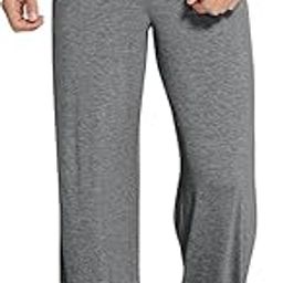 Regular Fit Cotton Blend Casual Style Pyjama Dual Pockets Breathable Anti-Bacterial Stretchable Soft Comfortable Pyjama For Men Dark Gray Colour-picture-10