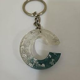 G.S Resin Art Alphabet Keychain for Boys & Girls | Key Chain for Purse, Handbag and Backpack Handmade Alphabet Resin Keychains-image-86
