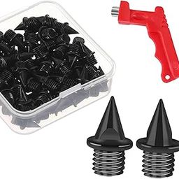 CALANDIS™ 60 Pieces Track Shoe Spikes Track and Field Running Spikes for Sports Adults Black | Track & Field | Outdoor Sports-image-37