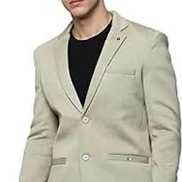Men's Green Solid Single-Breasted Blazer-AR-65_Green-image-55