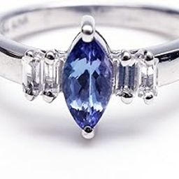 Natural Blue Tanzanite Gemstone Ring White Topaz Ring Marquise Shape Ring 925 Solid Sterling Silver Ring Beautiful Jewelry Designer Ring Gemstone Jewelry For Her Dainty-image-34