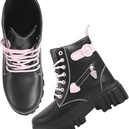 Smart Casual Lace-up Detailed Boots For Women & Girls-image-68