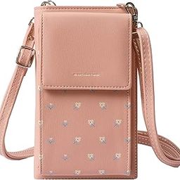 PrettyZys Girls Women Women's Mobile Cell Phone Holder Pocket Wallet Hand Purse Clutch Crossbody Sling Bag with Mobile Cell Phone Wallet for Women Womens Girls-image-20