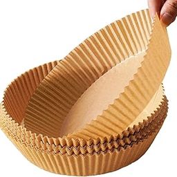 100 PCS Air Fryer Paper Sheets, Air Fryer Backing Tray Disposable Paper Liner for Microwave, Oil-Proof Air Fryer Parchment Paper for Frying, Baking, Cooking, Microwave (Round)-image-70