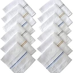 White subtle colour 100% Cotton Handkerchief For Men (Pack of 12)-picture-31