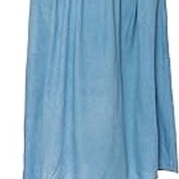 Women Rayon Summer Knee Length Skirt || Denim Look Midi Flared Skirt || Women Skirt for Summer || A-Line Skirts-picture-15