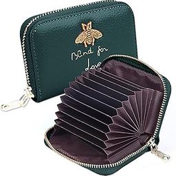 Card Holder for Women - Elegant and Versatile Card Organizer, Credit Cardholder, Card Case, Card Pouch (Dark Green)-image-90