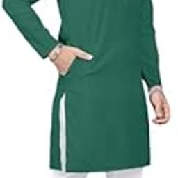 Men's Cotton Blend Straight Kurta-image-22