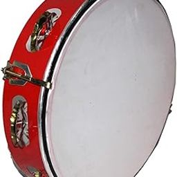 Kaku Fancy Dresses Dafli, Dhafli, Tambourine Hand Percussion Musical Instruments for Kids, Wooden Dafli, Marching Parade Drum for Kids (Large)-image-64
