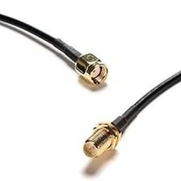 3ft/39inch Rg174 Antenna Extension Cable RP-SMA Male to Female Connector Adapter for Wireless LAN WAN Network Card Router Bridge Antenna 1 PCS-31