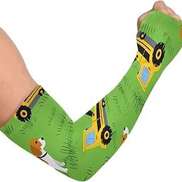 Cooling Arm Sleeves for Men Women UV Sun Protection Arm Covers Dog Truck Compression Sleeves Sports Football Golf Cycling-image-45
