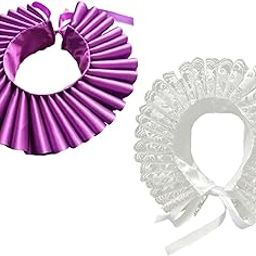 ™ Fake Collar Scarves Tulle Ruffle Collar for Props Party Costume White | Scarves & Wraps | Womens Accessories-image-18