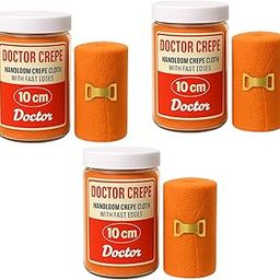 doctor crepe handloom crepe cloth with fast edges (10cm) bandage pack of 3-image-20