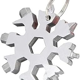 Stealodeal 18-in-1 Stainless Steel Snowflake Multi Tool, Portable Hex Wrench, Allen Wrench, Keychain Screwdriver, Bottle Opener Tool, Outdoor Wrench Multi Hand Tool-12