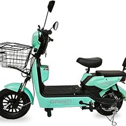 Green Udaan Low Speed Electric Scooter Non RTO 30KM Range Green with Portable Charger-image-88