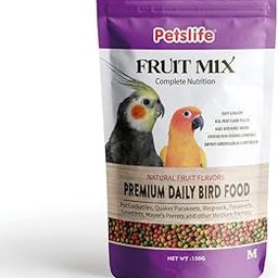 PETSLIFE Fruit Mix Medium Bird Food, 150gm-picture-12