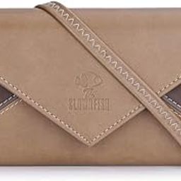 Women Asmi Collection Ladies Wallet Purse Sling Bag With Shoulder Belt (Light Brown)-image-82
