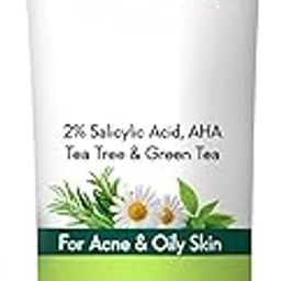 WishCare 2% Salicylic Acid Face Wash for Women & Men with AHA, GreenTea, Chamomile & TeaTree - Face Wash for Oily Skin & Acne Prone Skin 100ml-image-24