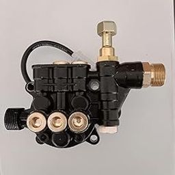 Professional Pressure Washer Pump Head Assembly, Triple Piston, Brass Fittings, Spring-Loaded Design-picture-30