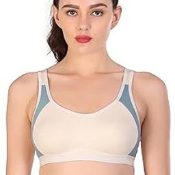 Pack of 1 Non Padded Wire Free Seamed Full Coverage Sports Bra-image-2