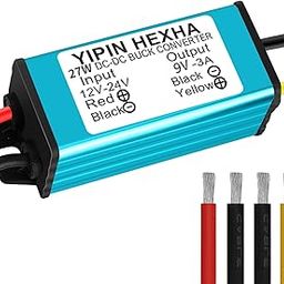DC 24V/12V to 9V 3A 27W Step Down Converter Voltage Regulator Waterproof Car Power Buck Module-49