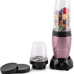 Homeplus Nutri Blender for smoothie and juices | Juicer mixer grinder | Smoothie maker blender for Kitchen | Powerful 400W motor 20000 RPM | Shake maker, Chutney, Nutribullet blender (Rose Gold)-image-16