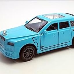 The Flyers Bay 1:32 Scale DieCast Metal Pull-Back Action Openable Doors Lights and Music Rolls-Royce Cullinan Premium Car Toy for Kids Realistic Miniature Model Gift 2+yrs Girls Boys (Sky Blue)-image-90