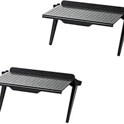 UNIQUE CART 2Pcs Upgraded TV Screen Top Shelf Monitor Mount Organizer for Computer Monitor/Flat Screen TV (Black)-image-61