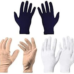 Cotton Short/Half Hand Gloves Sun Protection Gloves for Women White Beige Black-image-9