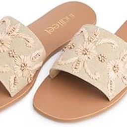 embroidered flats for women, woman fancy stylish embroidery flat footwear, women's latest fashion slippers, ladies trendy open toe chappals, girls casual chappal-image-29
