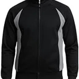 Krystle Men's Winter Warm Tracksuit Set | Full Sleeve Zipper Jacket with Pajama Bottoms (Black,Multisize)-picture-6