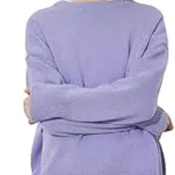 ftk Women's Solid Color Round Neck Pullover Sweater with Long Sleeves for Autumn and Winter-picture-4