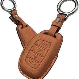 Vegan Leather Key Cover for Hy-undi 3-Button Flip Key ? Fits i2-0, CreEta, VenIue, Tuc-Son, Alcaz-ar, Ver-na, Xc-ent, Aura, Elantra (3-Button Smart Key).-image-83