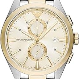 Emporio Armani Stainless Steel Analog Beige Dial Men's Watch-Ar11605, Band Color-Two-Tone-23