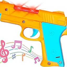 VGRASSP Mini Light and Sound Pistol Toy for Kids - Pretend Play Gun Toy with Shooting Sound Effects - Birthday Return Gift - Color As Per Stock-29
