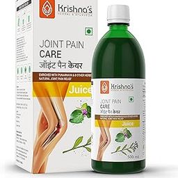 Krishna's Joint Pain Care Juice - 500 ml | Natural Pain Reliever |9 Powerful Herbs like Rasana, Kutaki, Daru Haridra Ashwagandha Strengthens the muscle | Sugar free Juice with No Added Color or Flavour-image-86