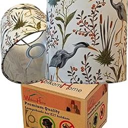 WolkomHome Lamp Shade Modern and Minimalist Light Cover for Table Lamps or Floor Lamps, Suitable for Living Room, Bedroom, or Office Decor (White+Green)-image-28