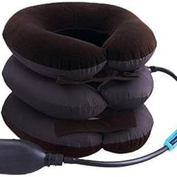 BANSI creatives Portable 3 Layer Neck Pillow Tractor Massager Excerciser For Cervical Spine Neck Back Shoulder Pain Tractors Pneumatic Air Bag.-image-11