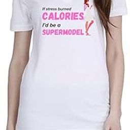 Calories (BLK-Pink) White Women Polo T-Shirt-image-91