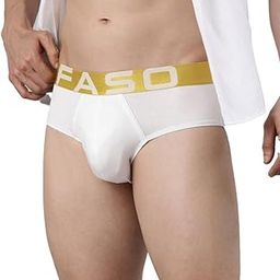 Faso Mens Brief, Premium Super Stretch Micro Modal Fabric, Metallic Elastic, Lightweight, Soft & Stretchable, Twin Layered, Breathable Innerwear, All-Day Comfort-image-12