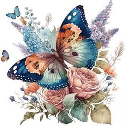 THE STYLE SUTRA 2xFlowers Butterflies Wall Decals PVC for TV Background Corridor Girls Bedroom-image-42