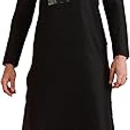 Men's Navy Blue Kurta Trouser Set, Straight Long Sleeves Regular Fit Mandarin Collar-picture-17