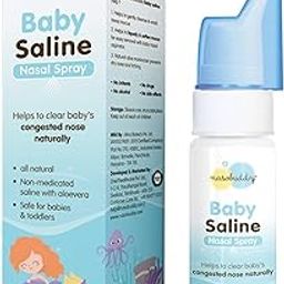 Nasobuddy Baby Saline Nasal Spray All natural saline solution helps clear baby's congested nose naturally (70ml)-30