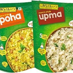 Mothers Recipe Combo of Instant Poha and Instant Upma Mix | Pack of 3 Each-image-59