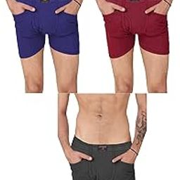 Mens Multicolour Two Pocket Premium Cotton Underwear for Men Pack of 3-image-62
