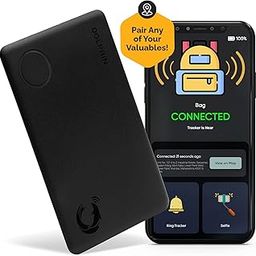 tag8 Dolphin Smart Sleek Card Tracker, Android Compatible, Alternative to GPS Tracker for Locating Items Within Approximate Distance, Bluetooth Luggage and Wallet Tracker, 1 Piece, Black-61