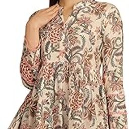 Women's Pure Cotton Floral Printed Short Top (JOPLJPR763-XS_White_P)-image-56