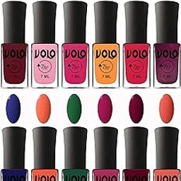 Volo New Nail Polish Combo Set of 12 Pcs Multi color Long Lasting High Shine-picture-27
